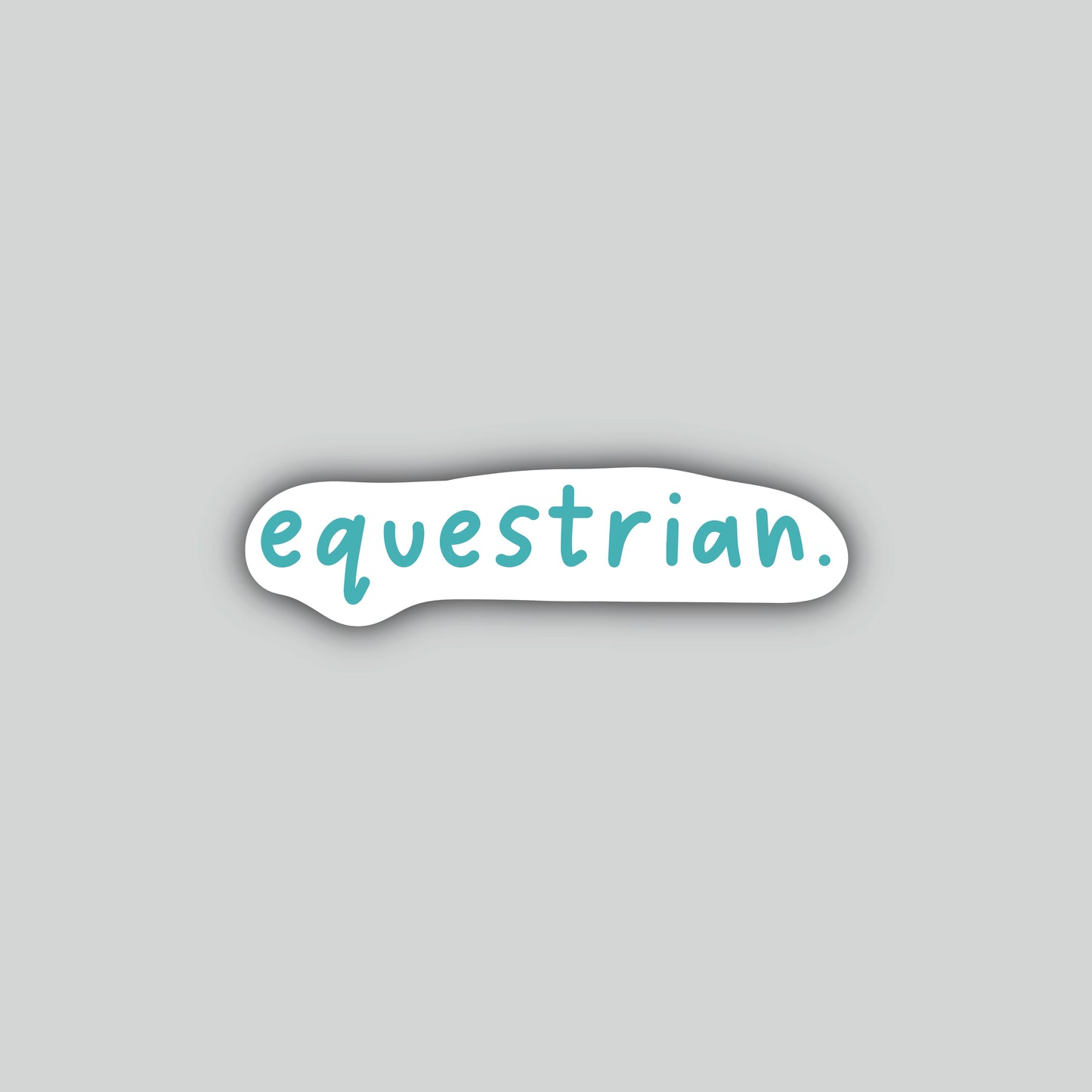 Equestrian. Sticker