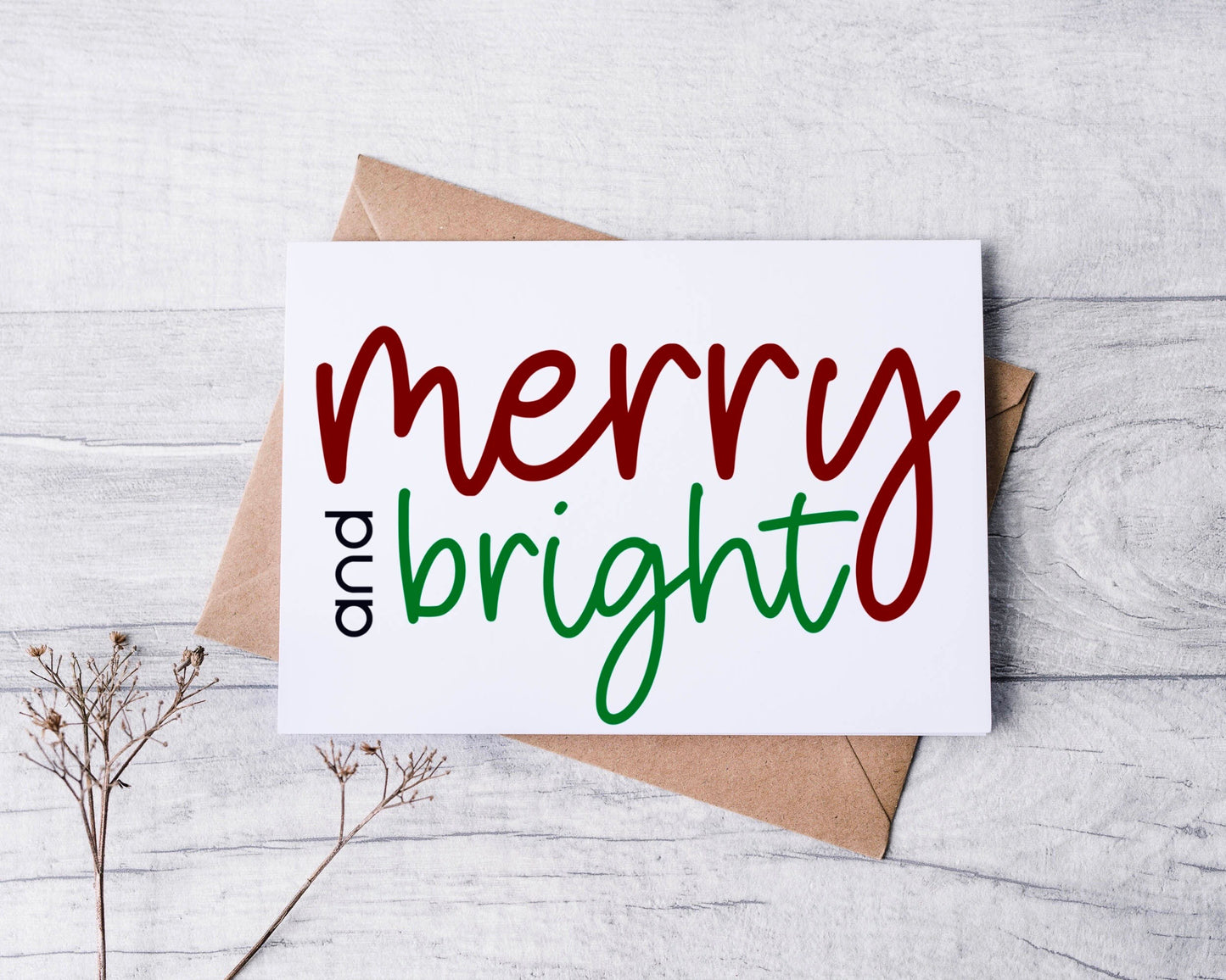Merry and Bright Greeting Card