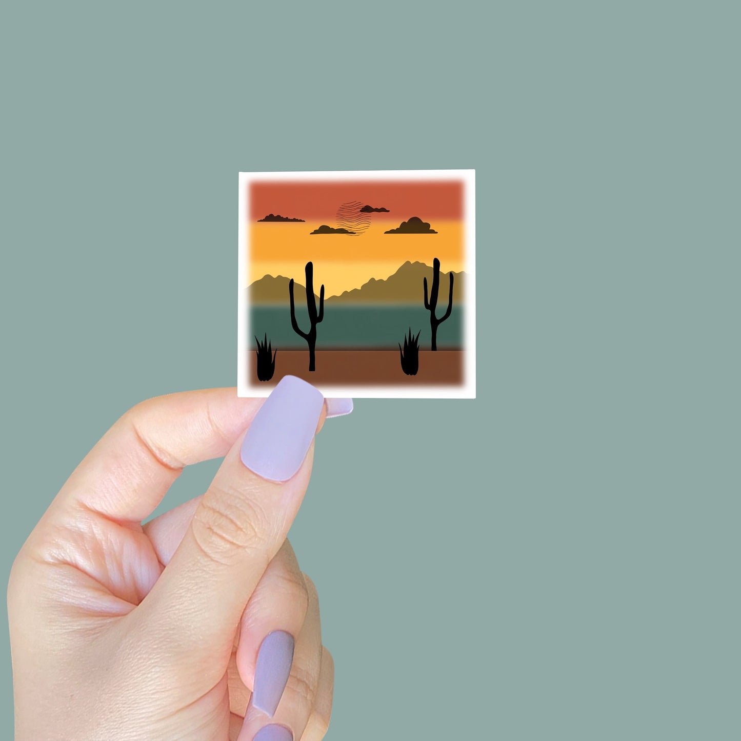 Desert Sunset Sticker
