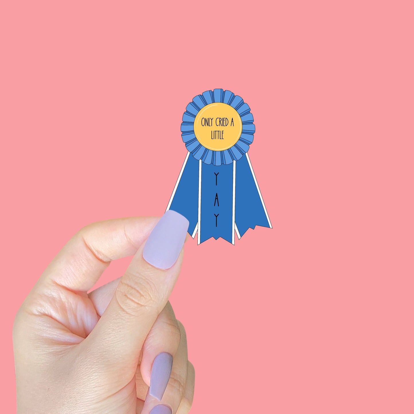 Only Cried a Little Award Sticker