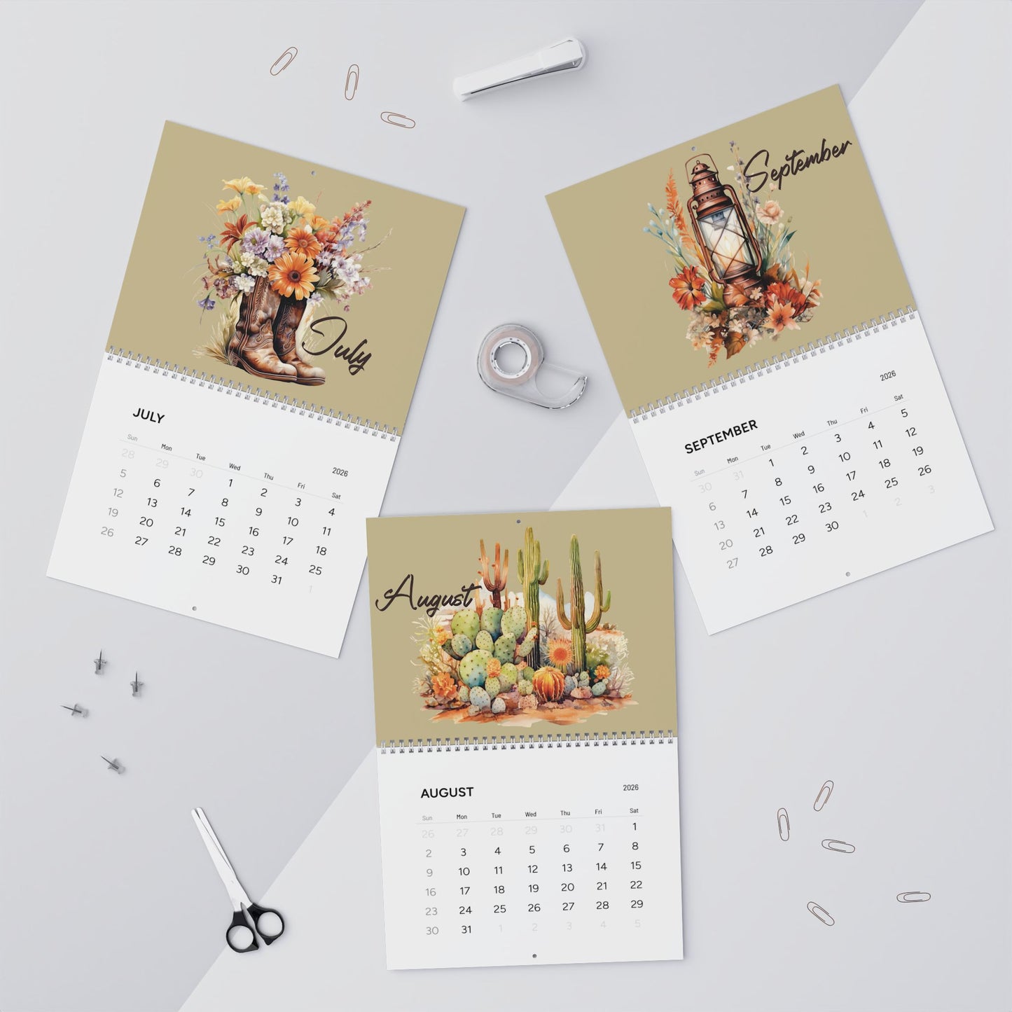 Western Blooms 2026 Calendar