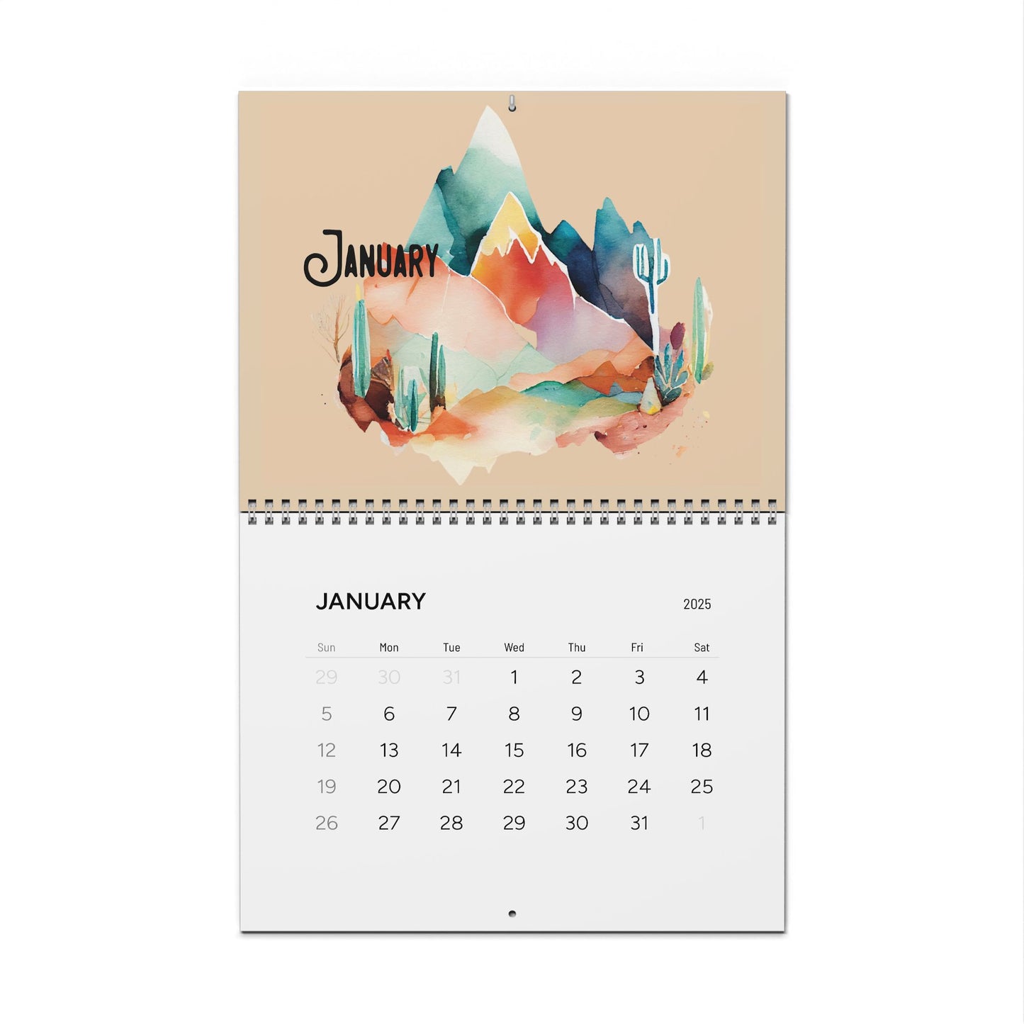 Sunset Dreams 2025 Calendar