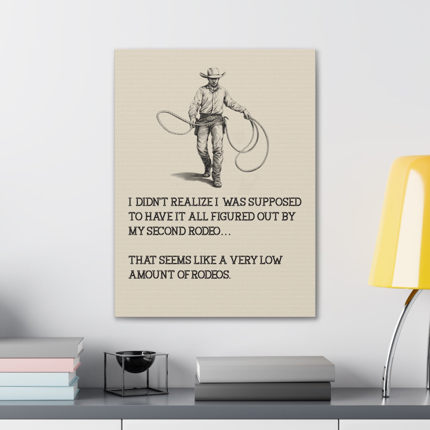 Low Amount of Rodeos Canvas Art Print