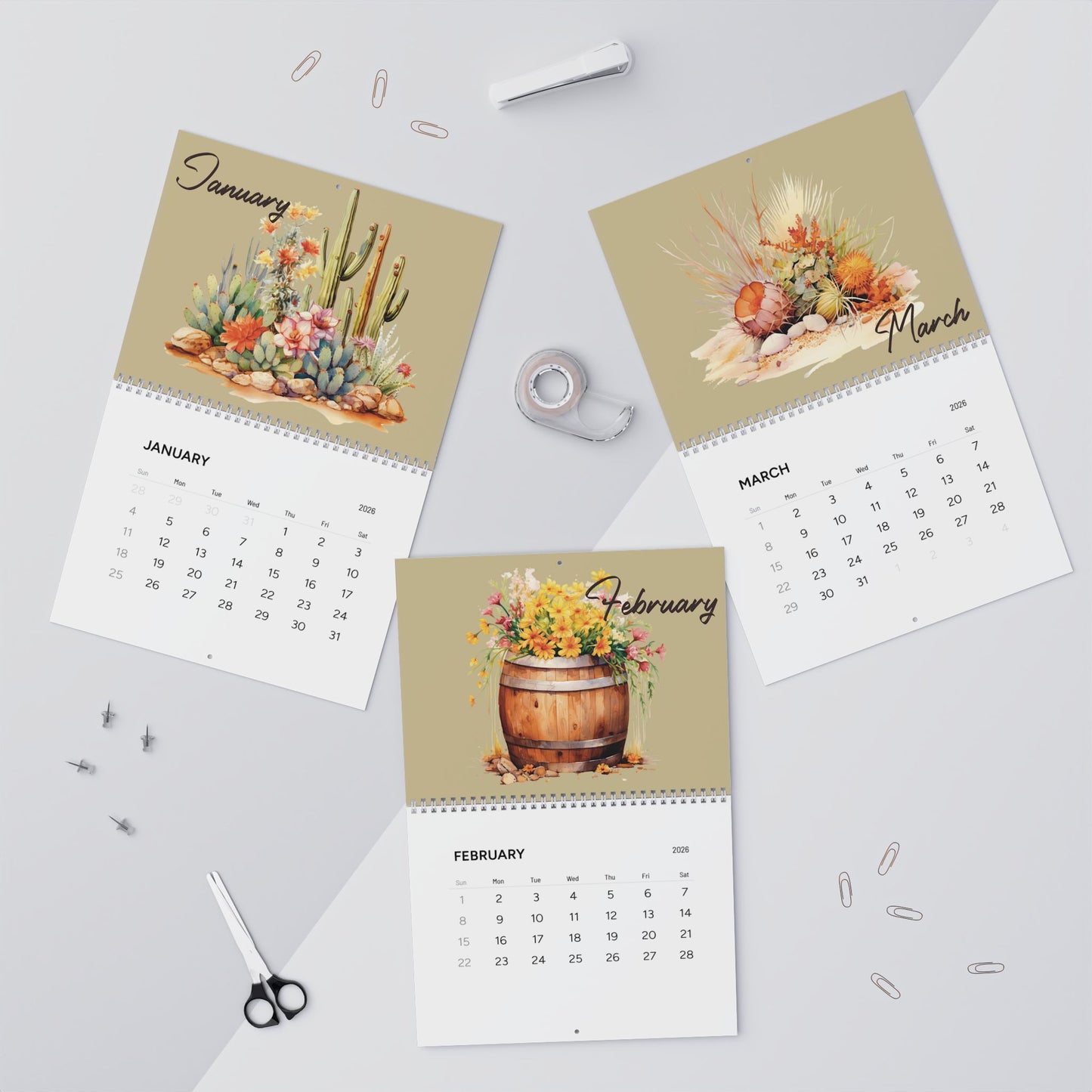Western Blooms 2026 Calendar