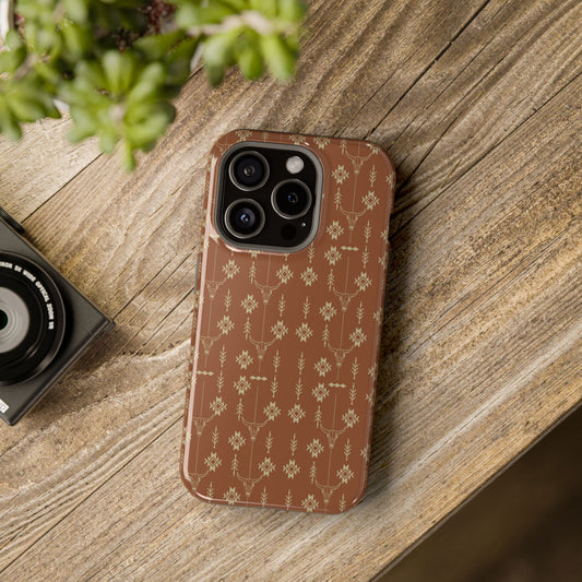 Brown Western iPhone Case