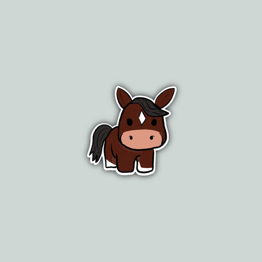 Bay Pony Cartoon Sticker