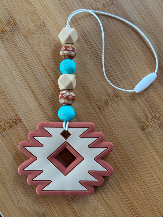 Brown Aztec Car Charm