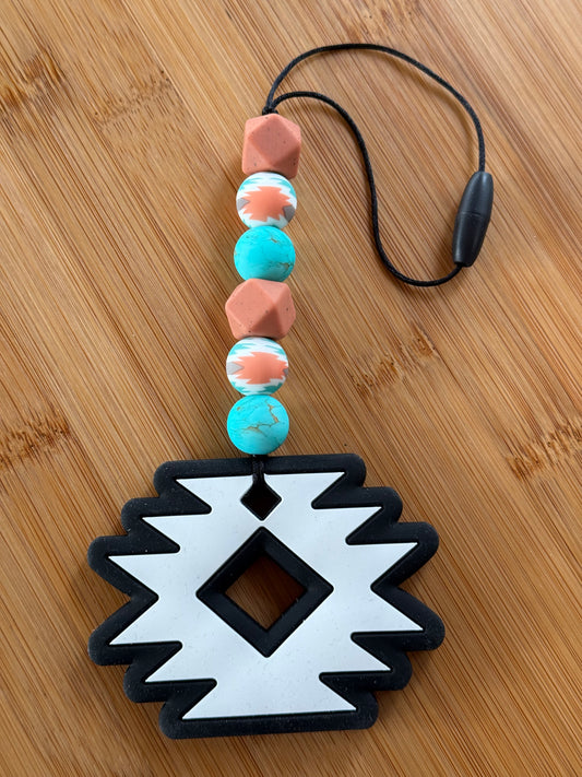 Black Aztec Car Charm