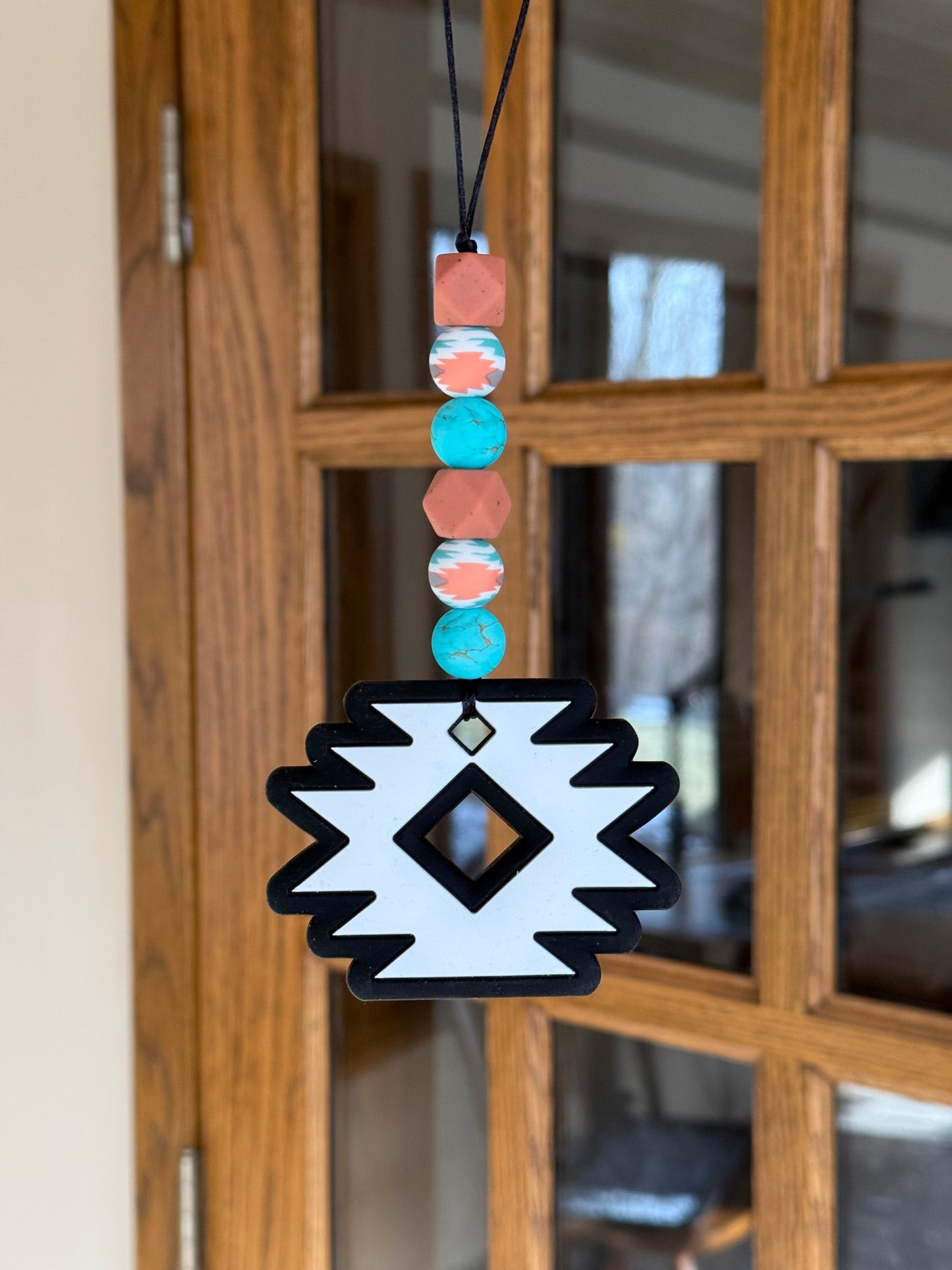 Black Aztec Car Charm