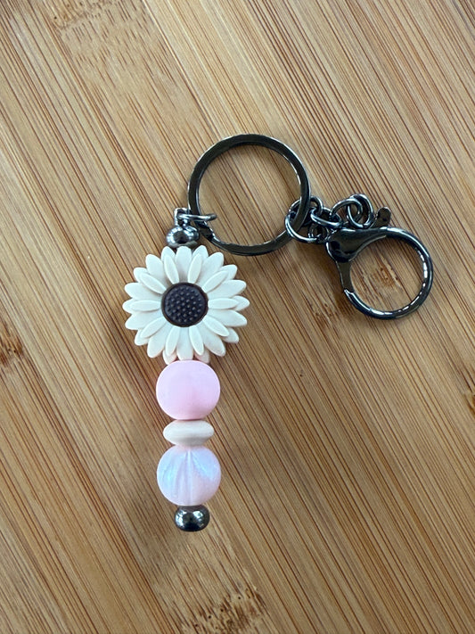 Cream Sunflower - Mini Keychain