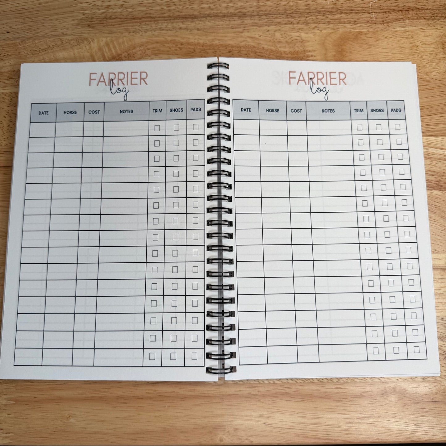 Barrel Racing Journal – Spiral Bound Tracker & Planner