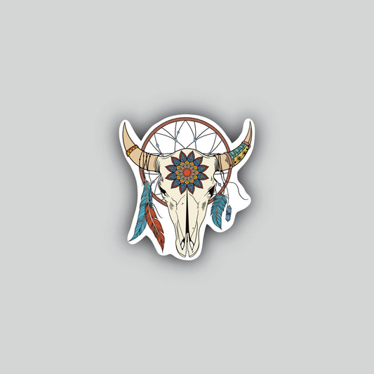 Southwest Boho Western Skull Sticker