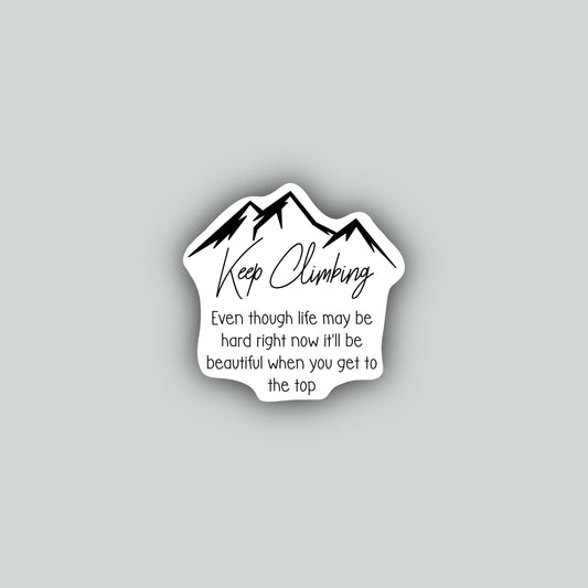 Keep Climbing Sticker