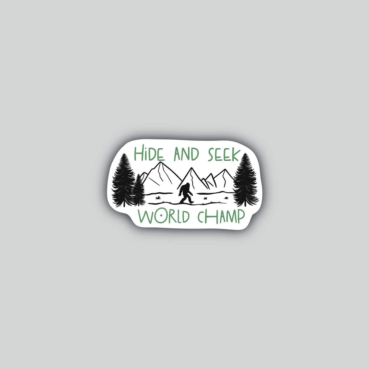 Hide and Seek World Champ Sticker