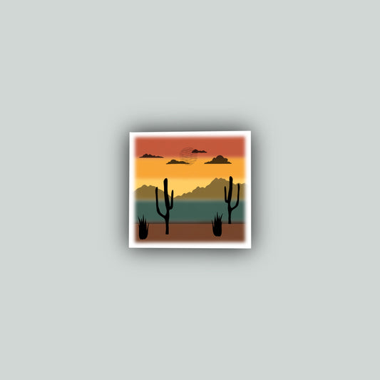 Desert Sunset Sticker