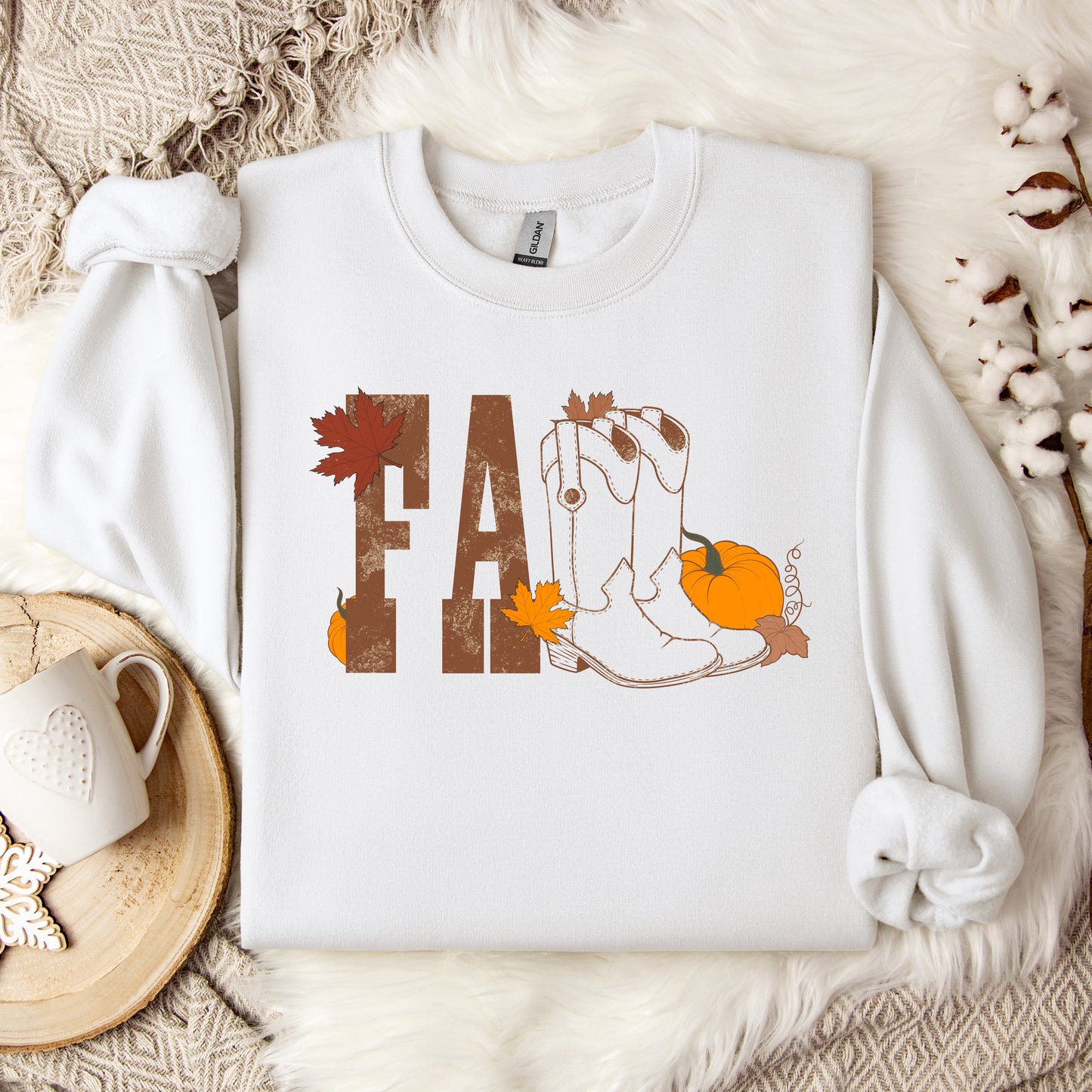 Fall Cowboy Boot Crewneck
