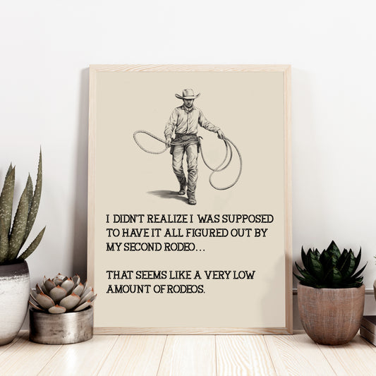 Low Amount of Rodeos Art Print