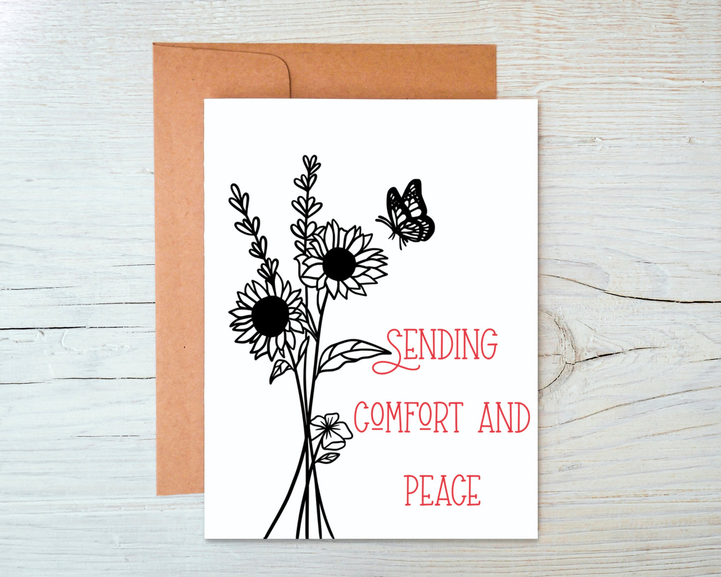 Sending Comfort and Peace Greeting Card