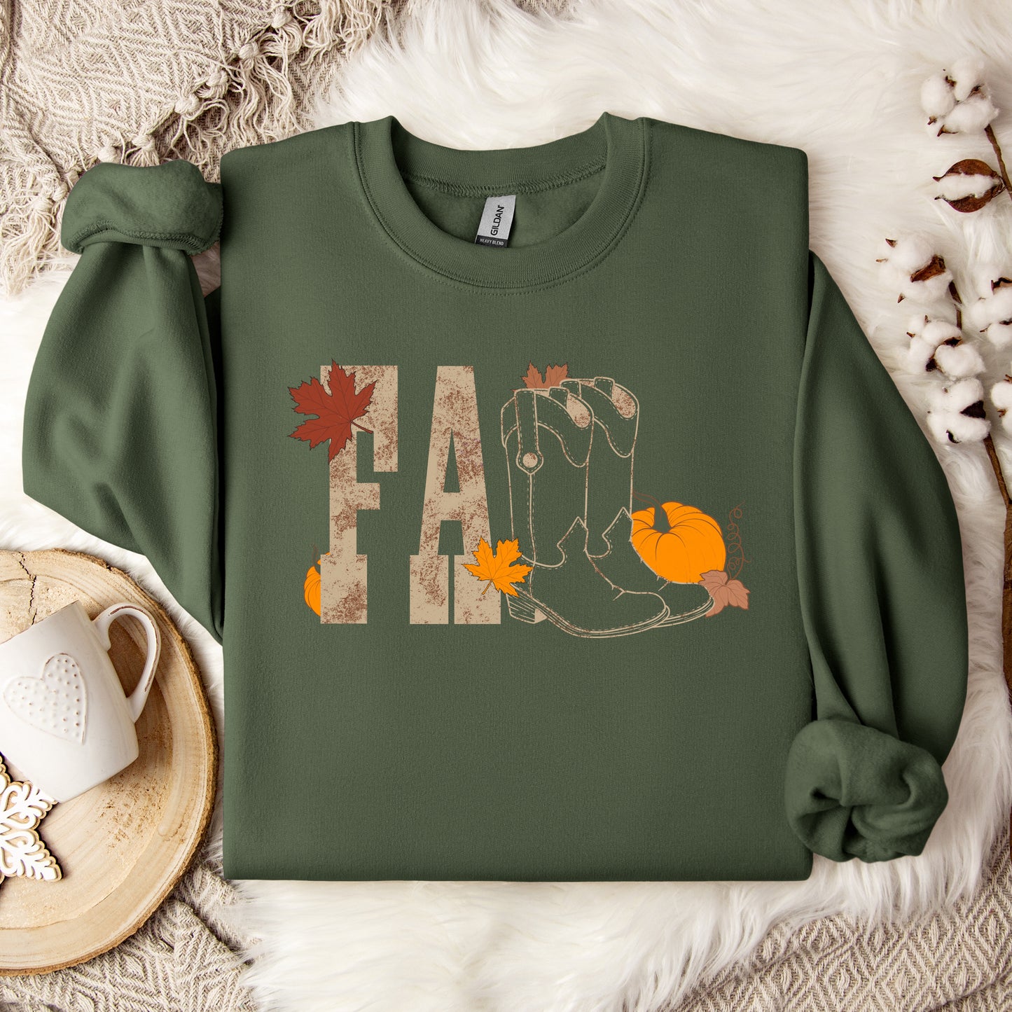 Fall Cowboy Boot Crewneck