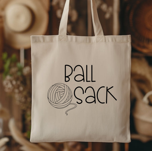 Ball Sack Canvas Tote Bag