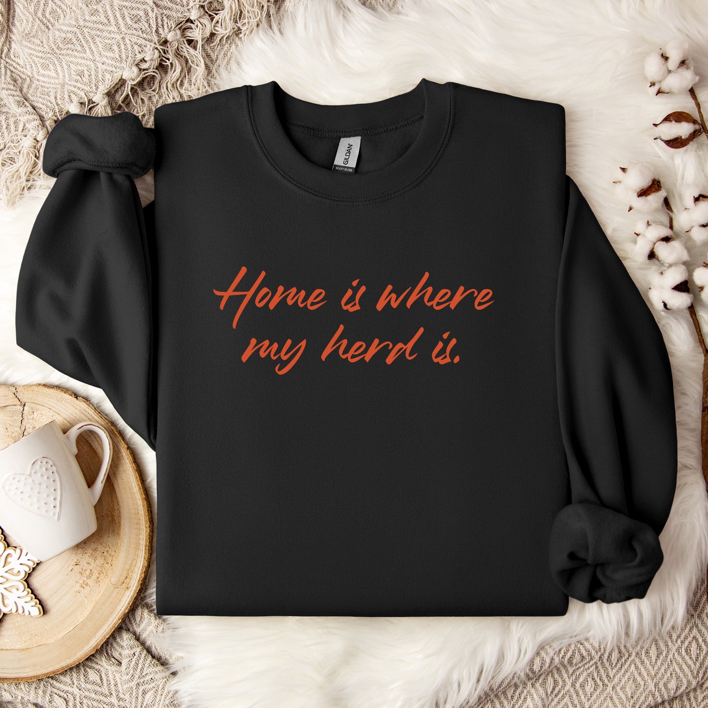 Home Is Where My Herd Is Crewneck Sweatshirt