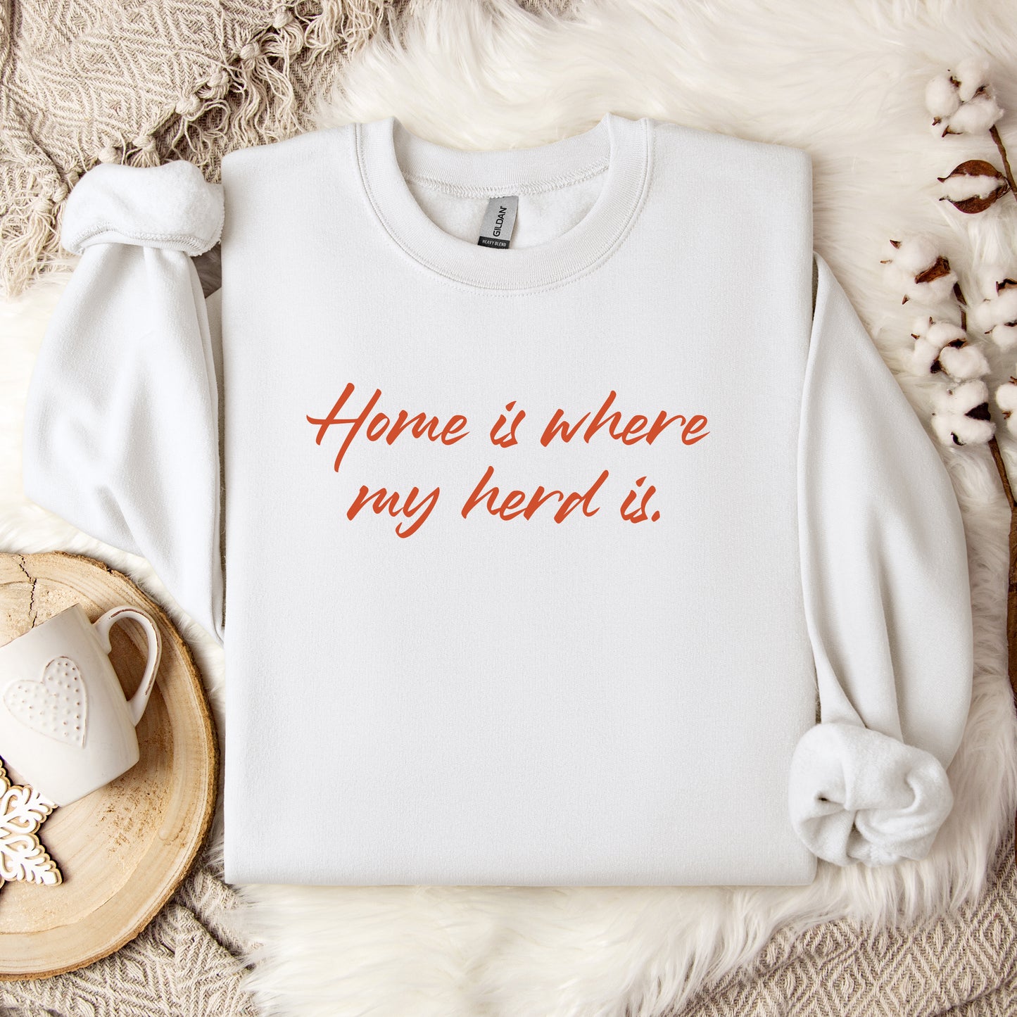 Home Is Where My Herd Is Crewneck Sweatshirt