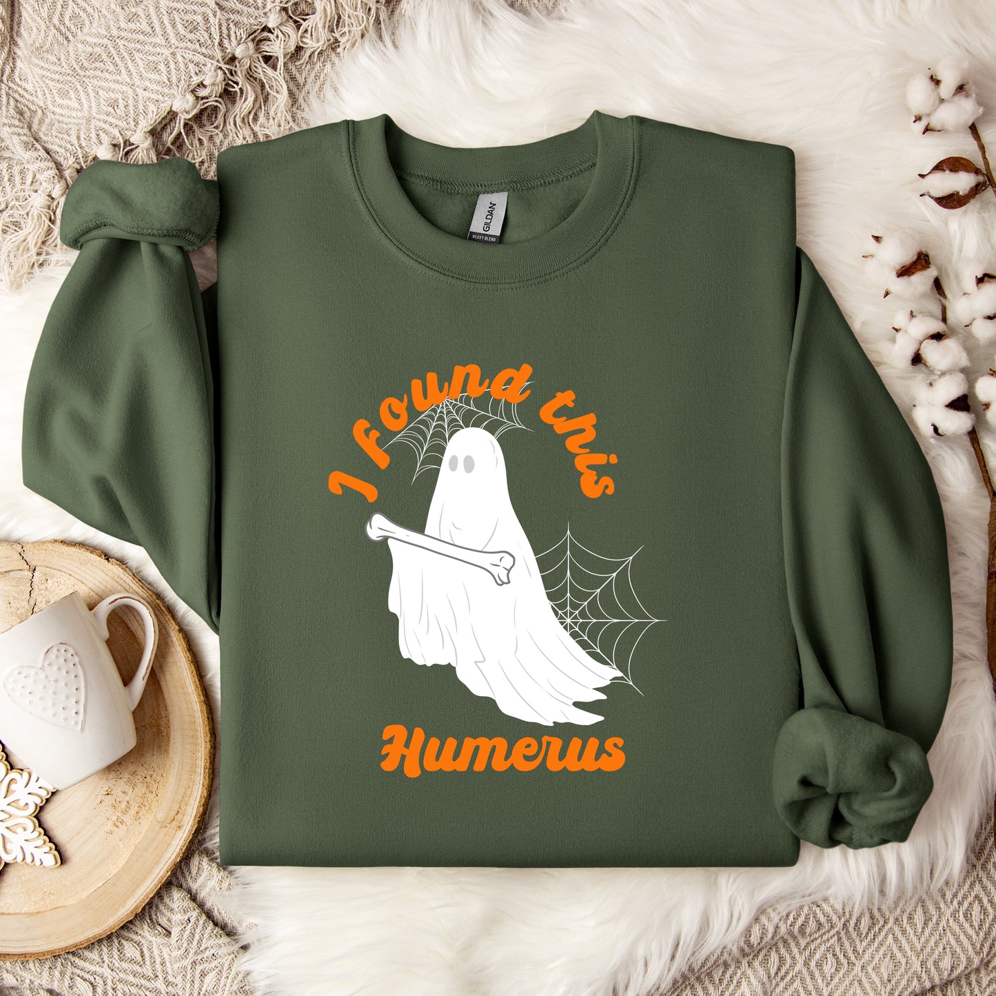 I Found This Humerus Crewneck Sweatshirt