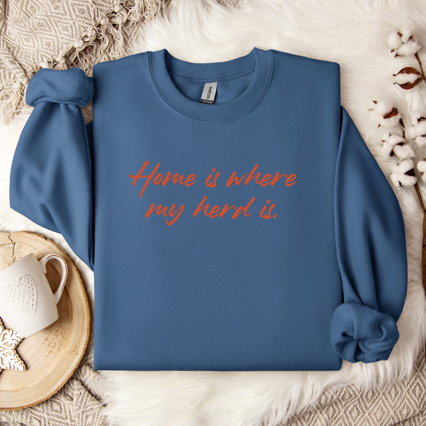 Home Is Where My Herd Is Crewneck Sweatshirt