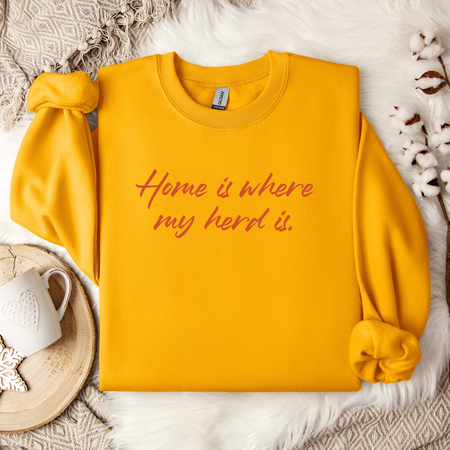 Home Is Where My Herd Is Crewneck Sweatshirt