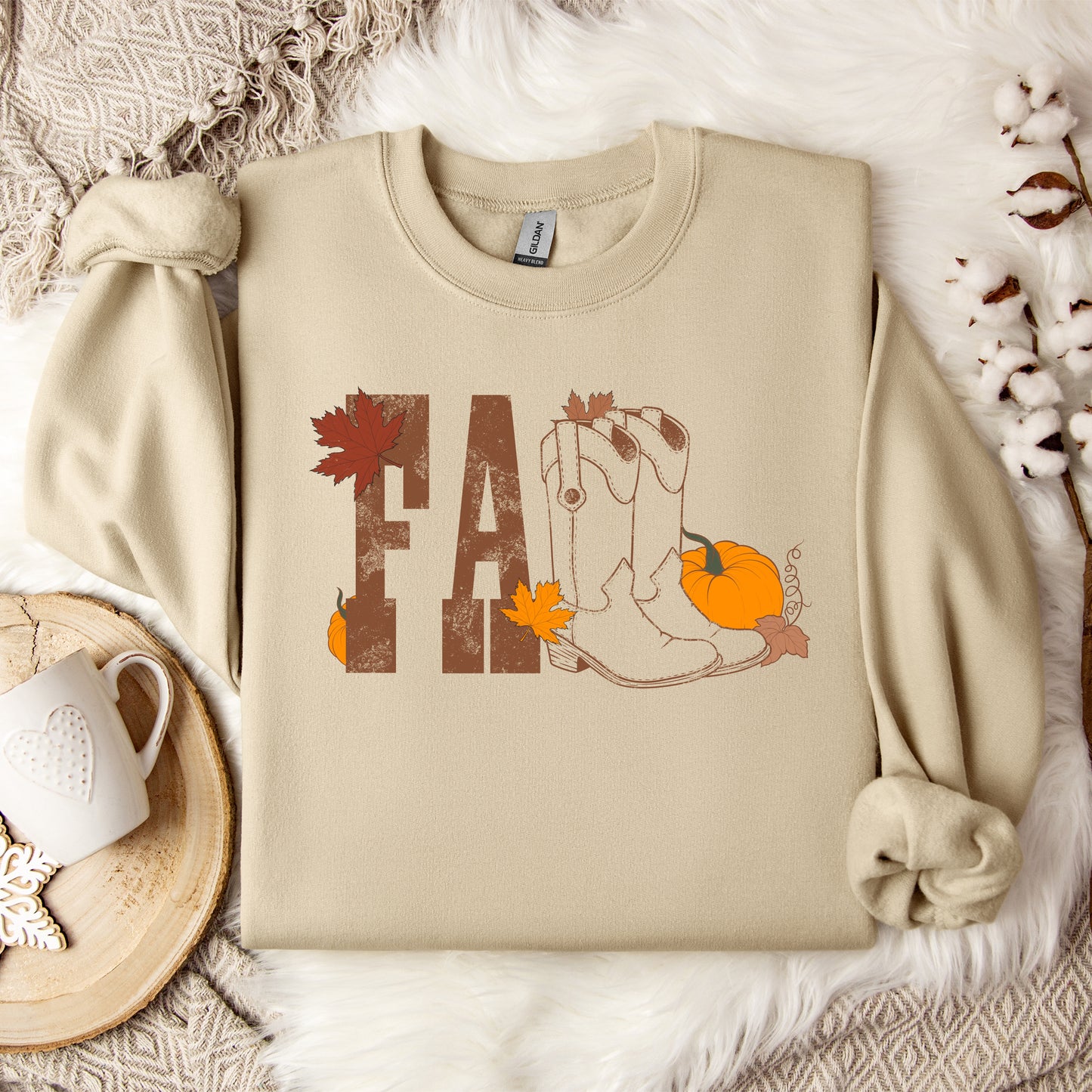Fall Cowboy Boot Crewneck