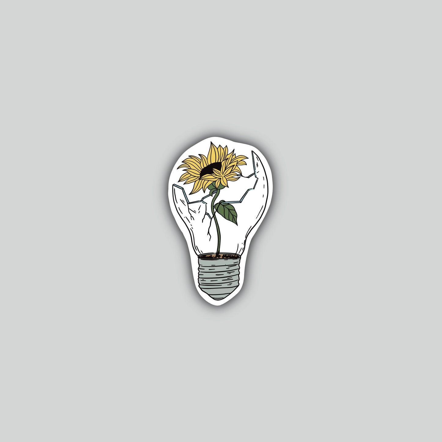 Through Ideas There is Growth Sticker