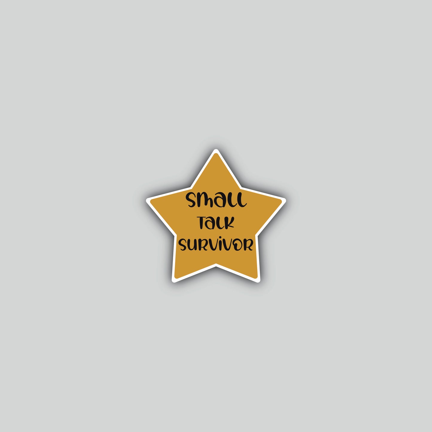 Small Talk Survivor Sticker