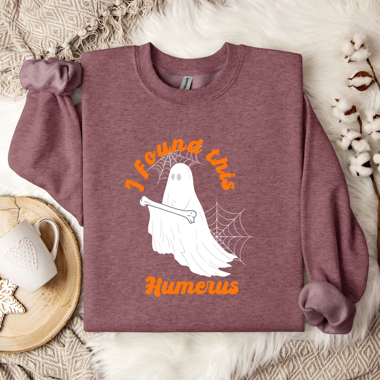 I Found This Humerus Crewneck Sweatshirt