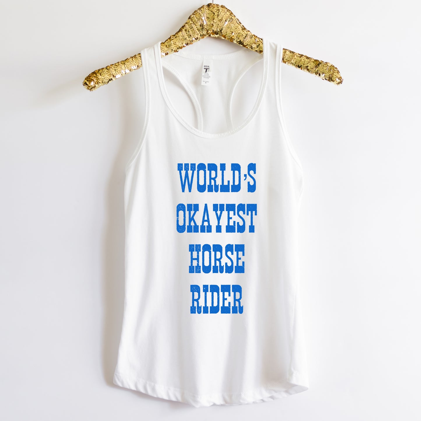 World's Okayest Horse Rider Tank Top