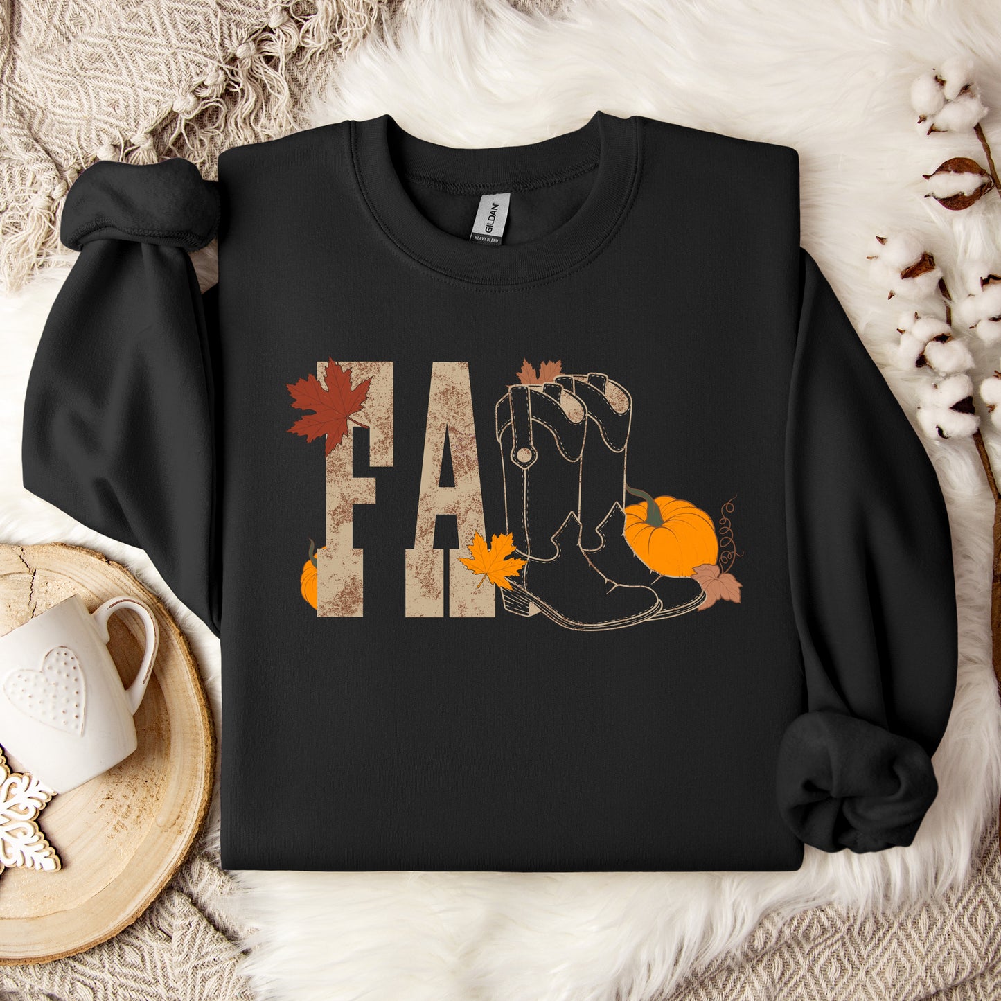 Fall Cowboy Boot Crewneck