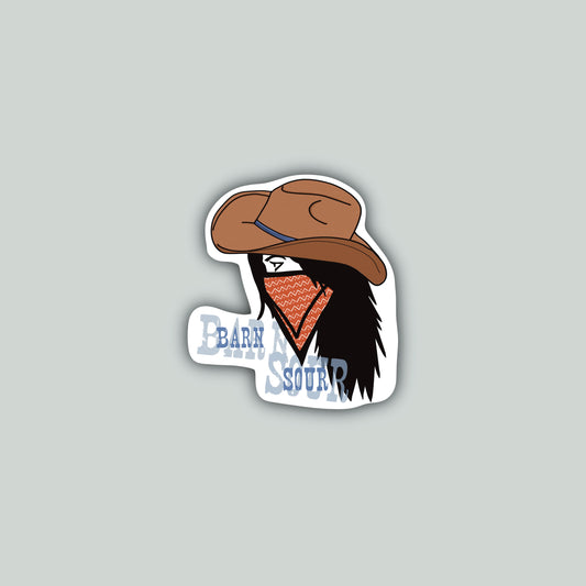 Barn Sour Cowgirl Sticker