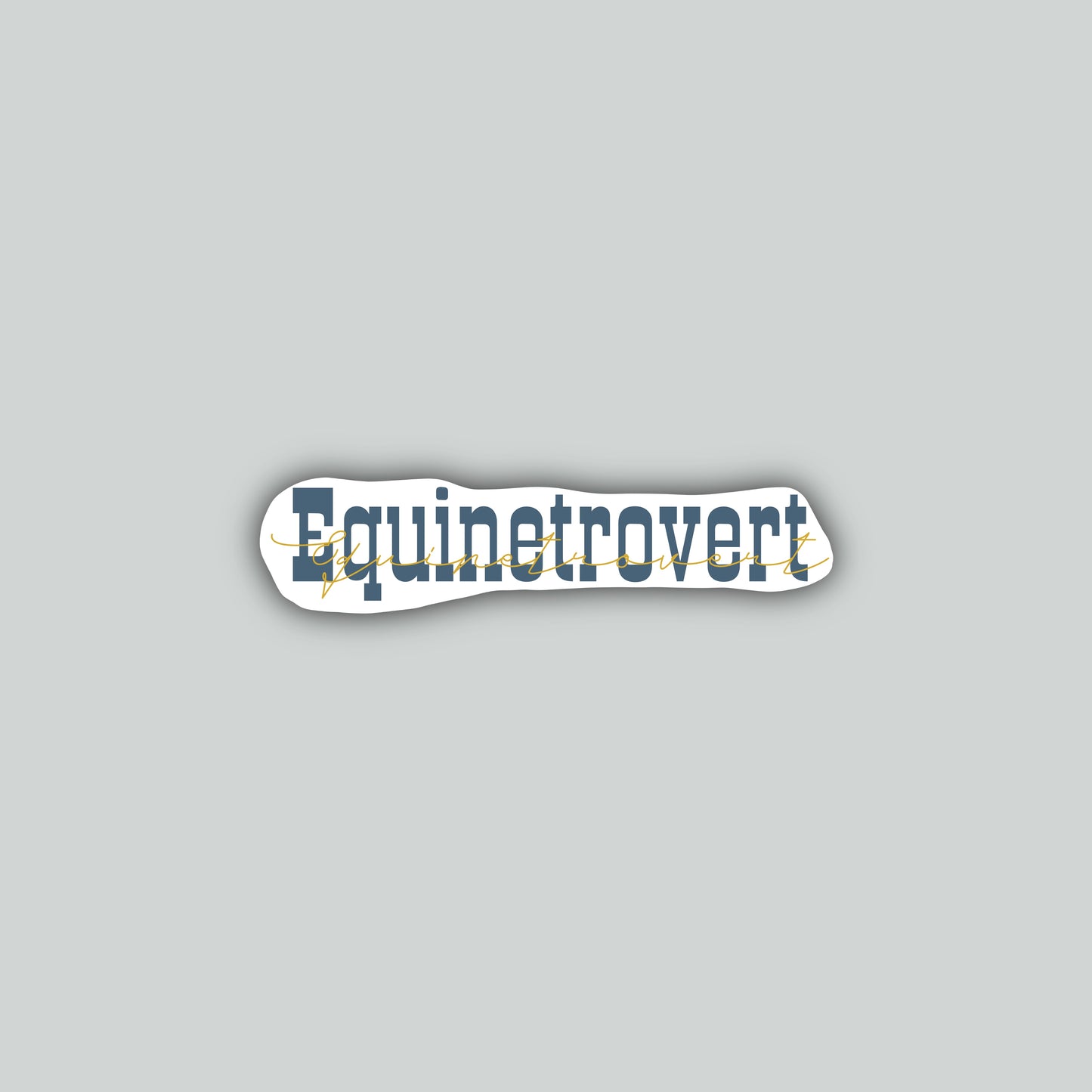 Equinetrovert Sticker