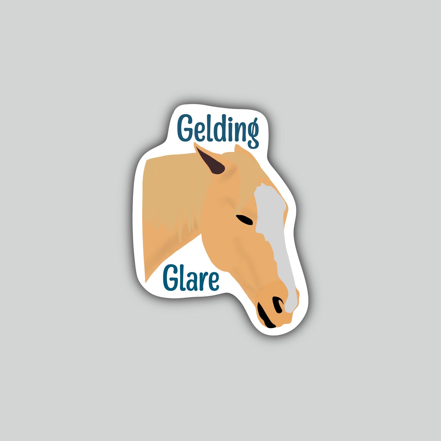 Gelding Glare Sticker