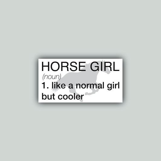Horse Girl Noun Sticker