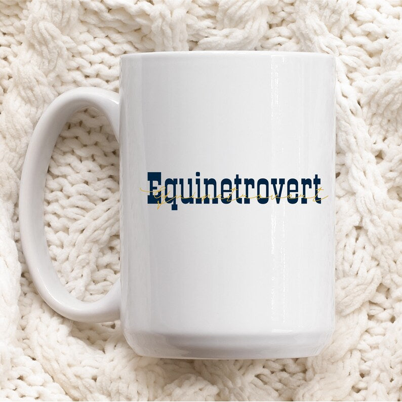 Equinetrovert Ceramic Mug 15oz