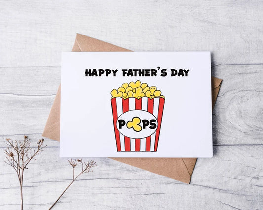 Happy Fathers Day Pops Greeting Card