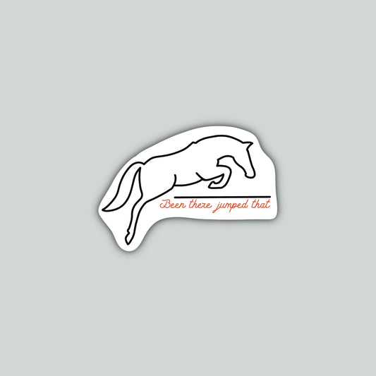 Been There Jumped That Sticker