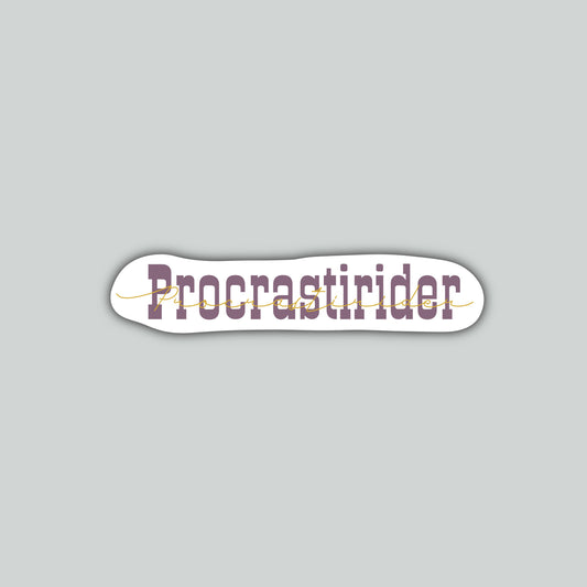 Procrastirider Sticker