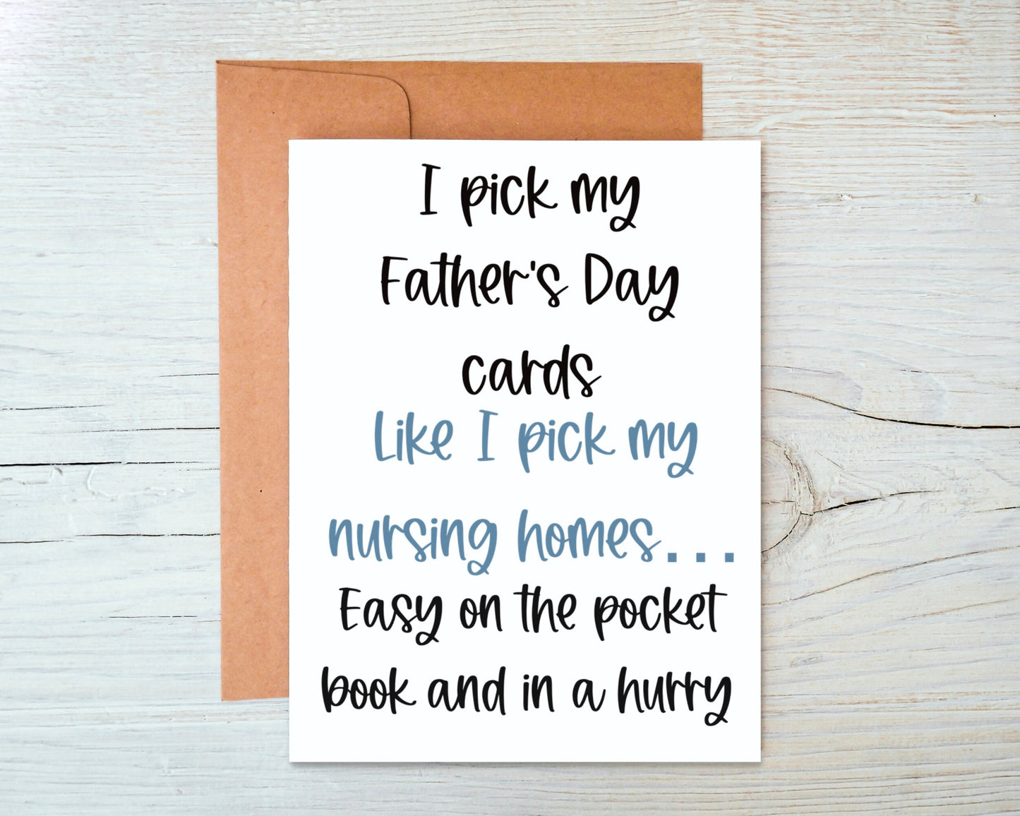 Fathers Day Nursing Home Greeting Card