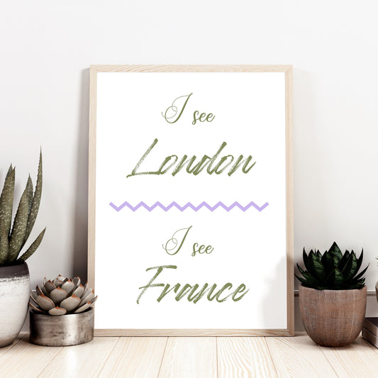 I See London I see France Art Print