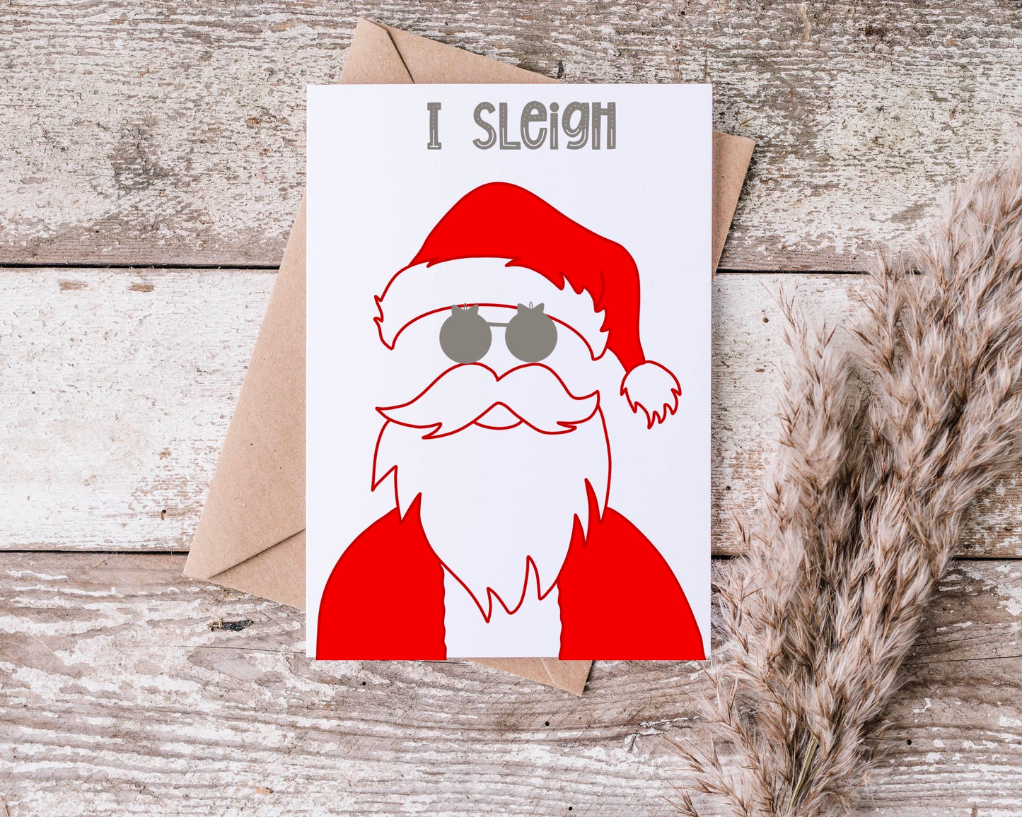 I Sleigh Greeting Card