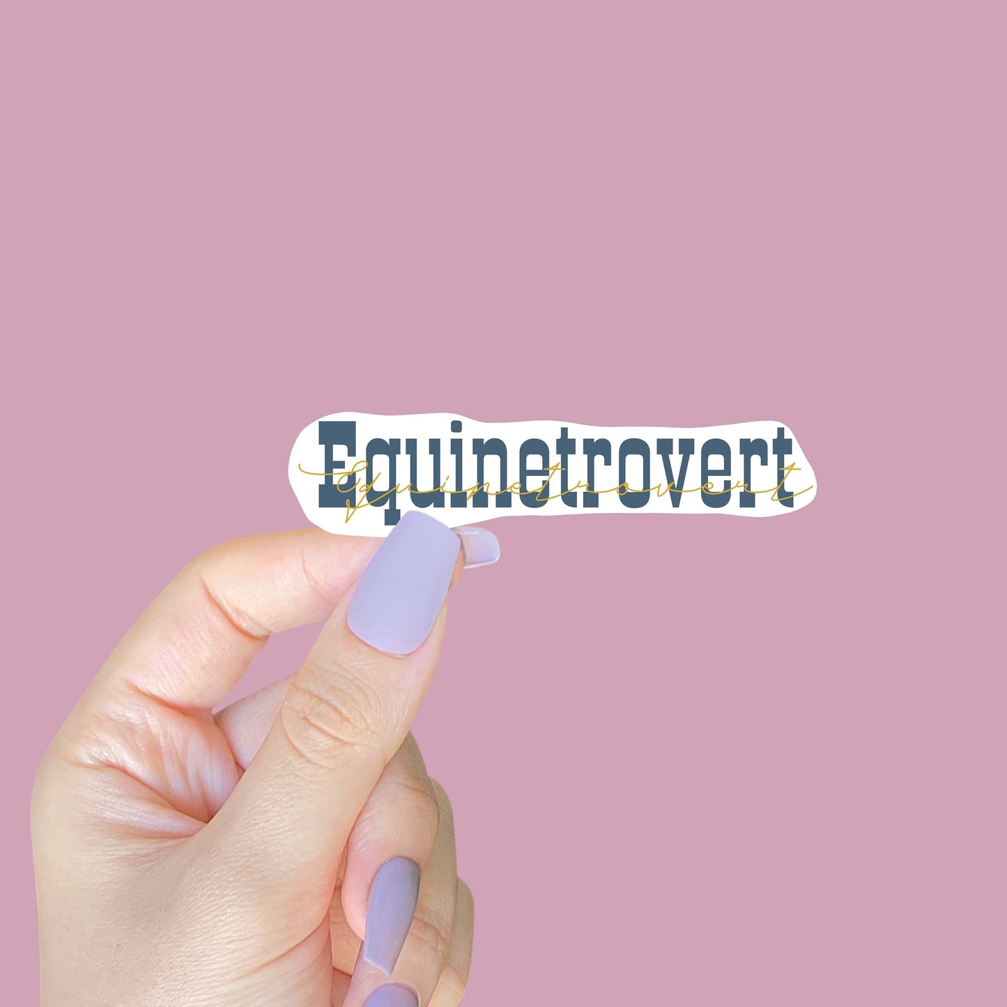 Equinetrovert Sticker