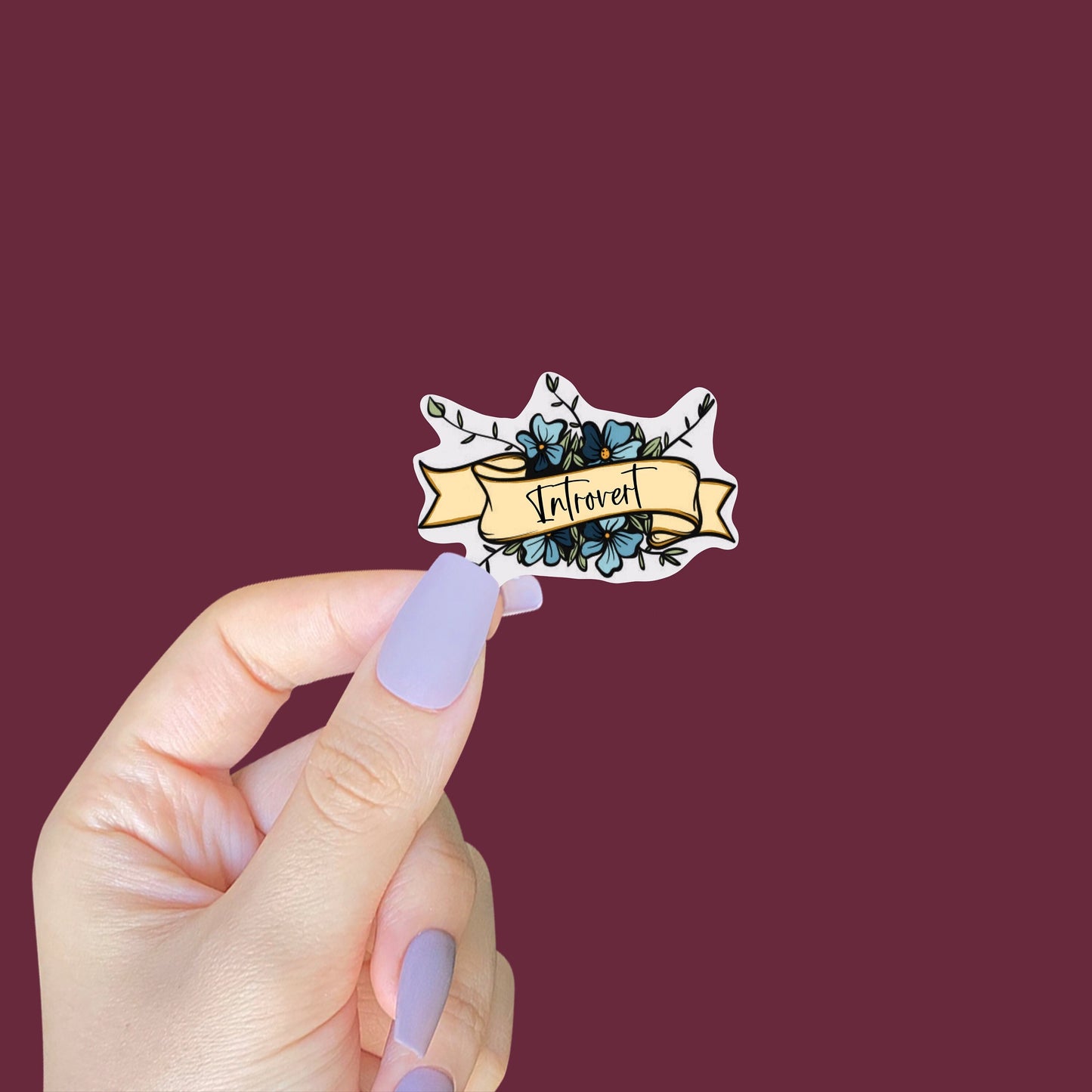 Introvert Banner Sticker