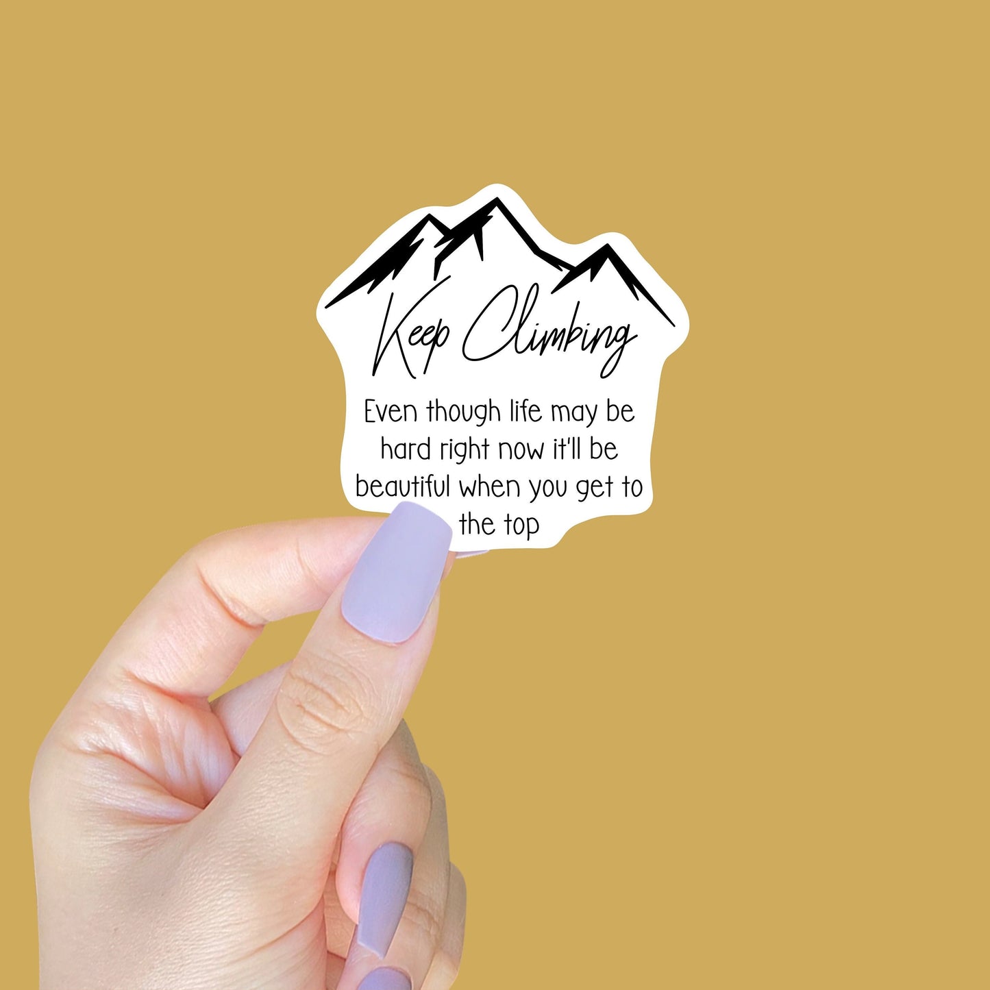 Keep Climbing Sticker