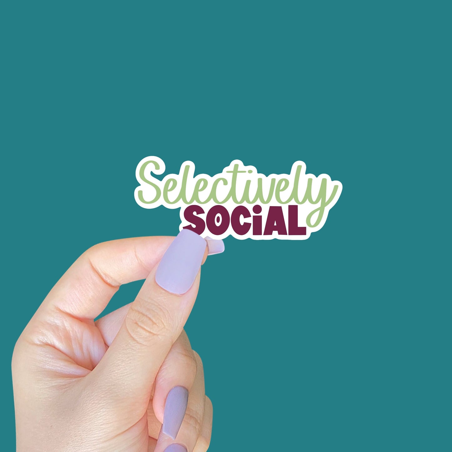 Selectively Social Sticker